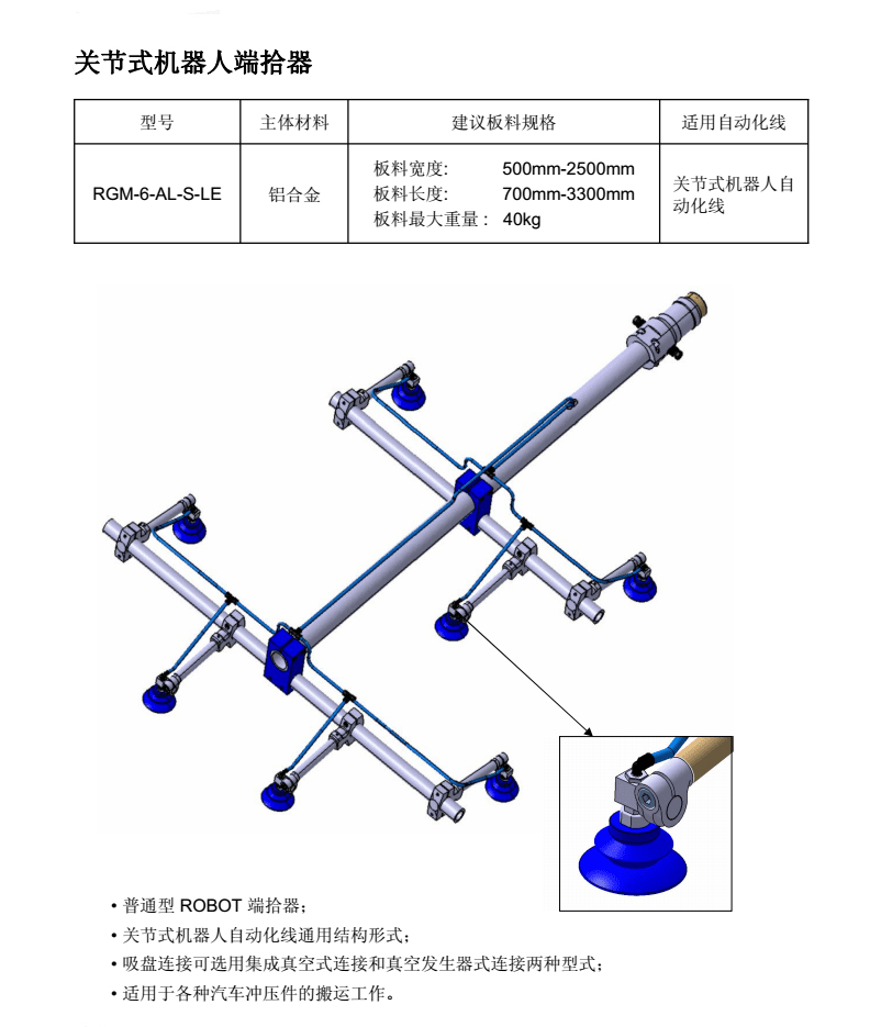 關(guān)節(jié)式機(jī)器人端拾器