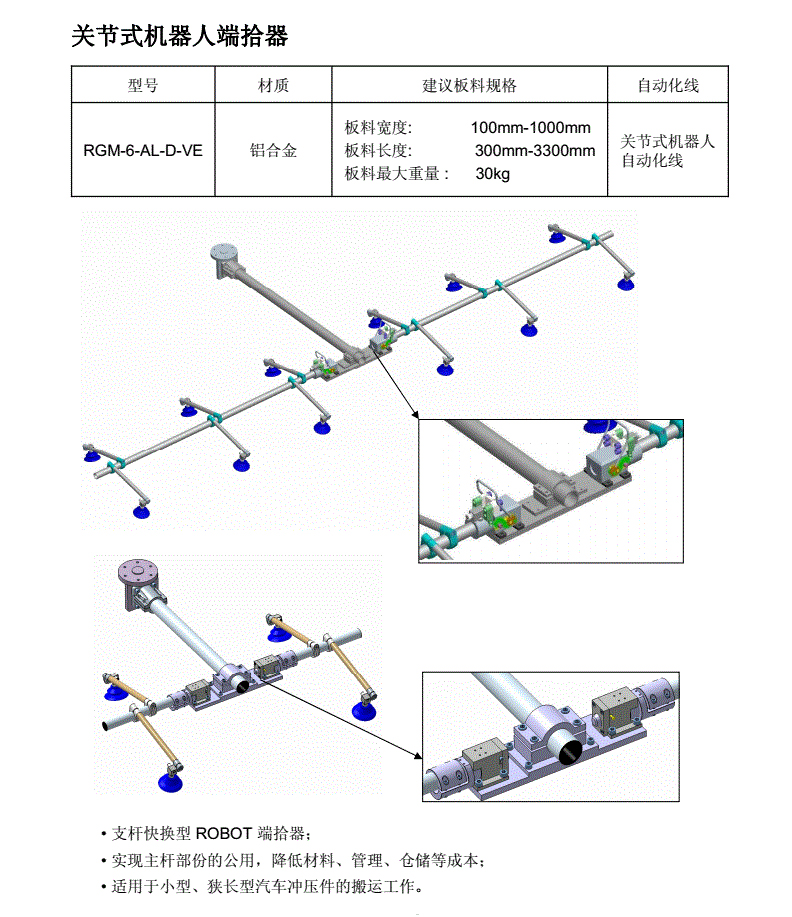 關(guān)節(jié)式機器人端拾器