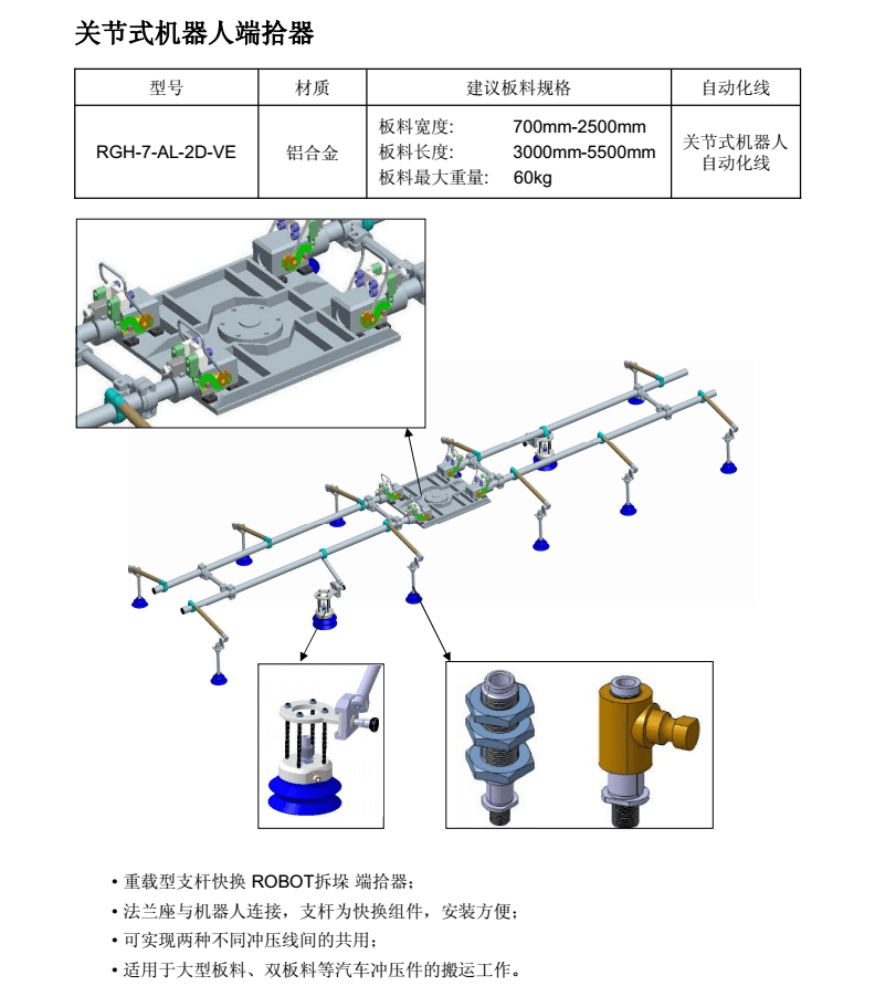 關(guān)節(jié)式機(jī)器人端拾器